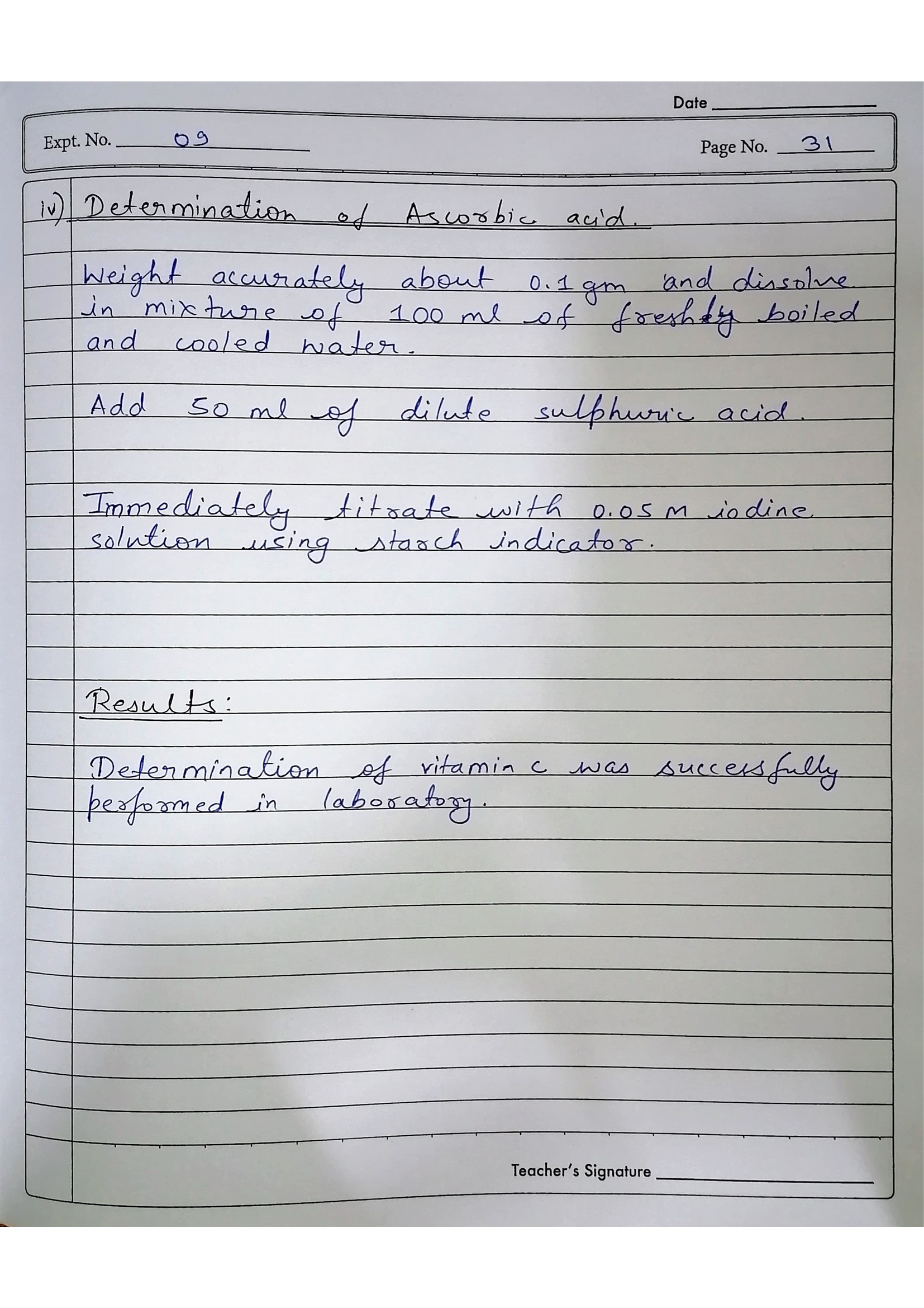 Pharmaceutical Analysis Practical